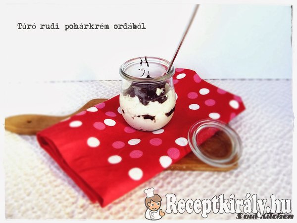 Túró Rudi pohárkrém ordával