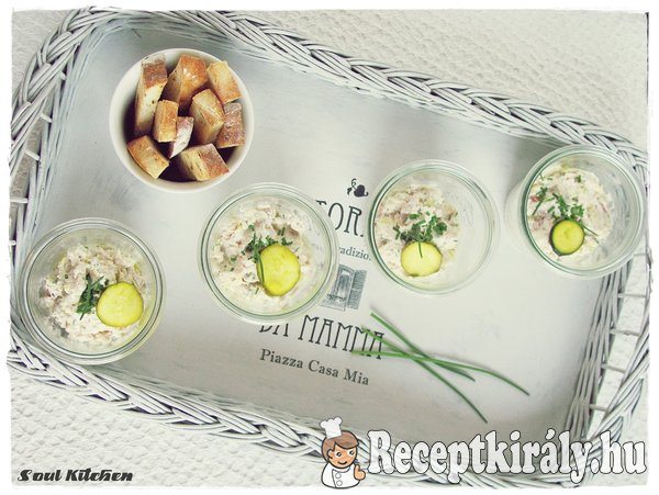 Füstölt pisztrángos rilette
