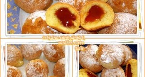 Lekváros és túrós fánkok sütőben sütve