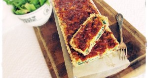 Spenótos, füstölt pisztrángos quiche