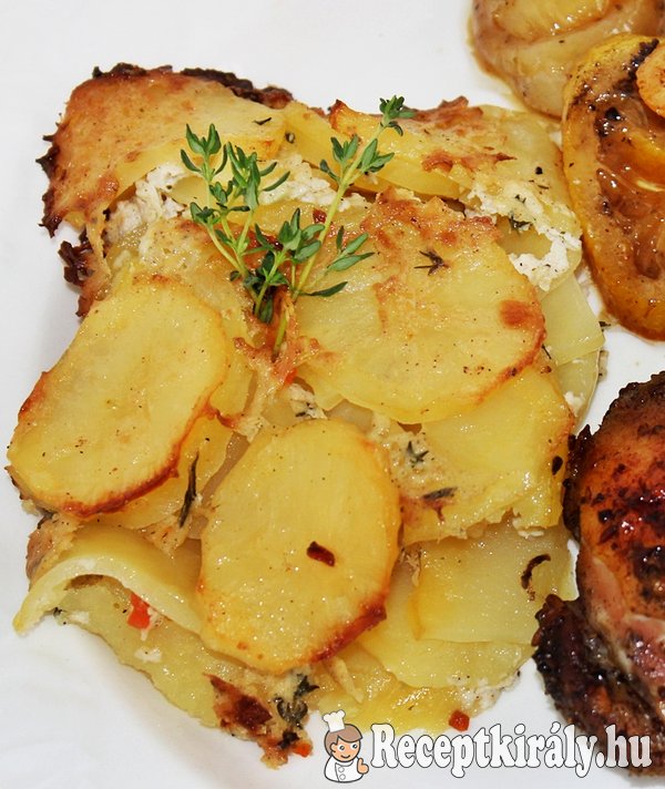 Csőben sült krumpli (burgonya gratin)