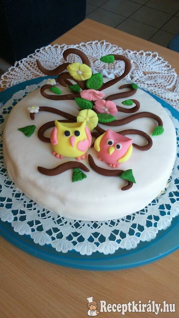 Madártejes bagoly torta