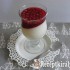 Ribizlis, kókuszos panna cotta