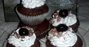 Fekete erdő muffin