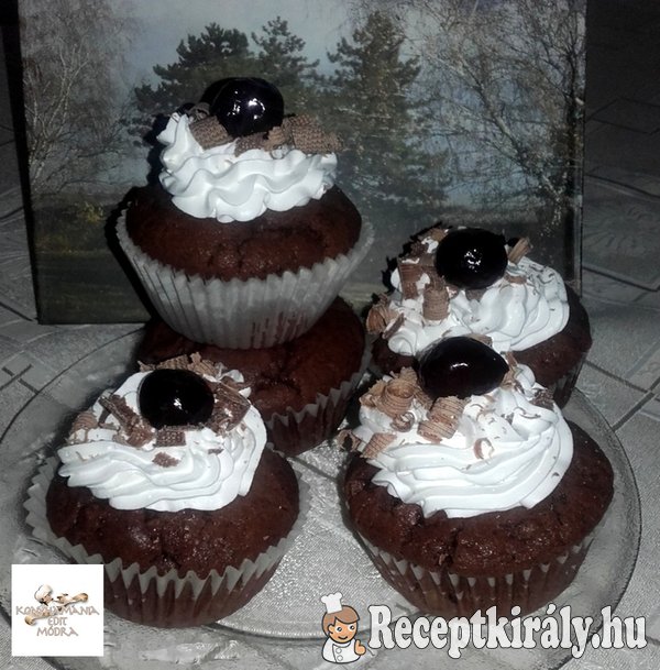 Fekete erdő muffin