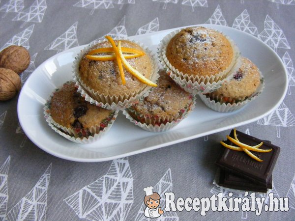 Fűszeres diós muffin