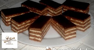 Kakaós, mézes krémes, kókuszos krémmel