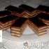 Kakaós, mézes krémes, kókuszos krémmel