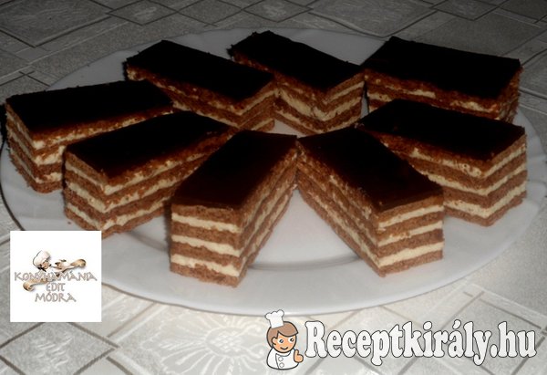 Kakaós, mézes krémes, kókuszos krémmel