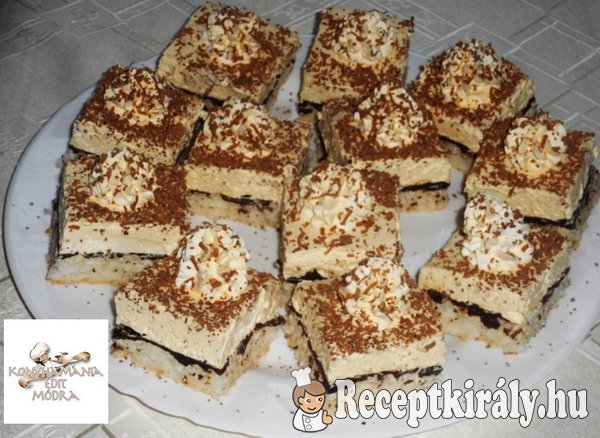 Kókuszos, vaníliás krémes sütemény