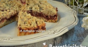 Meggyes morzsasüti