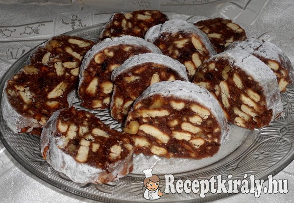 Csokis kekszes szalámi