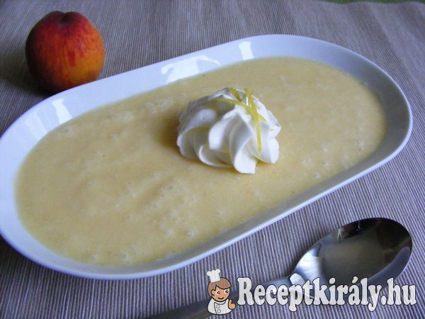 Őszibarack krémleves