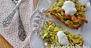 Cukkinis csirkés pite – paleo