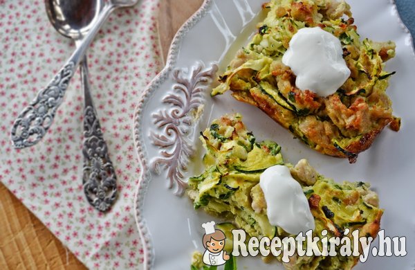 Cukkinis csirkés pite - paleo