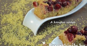 Köleses meggyes kocka
