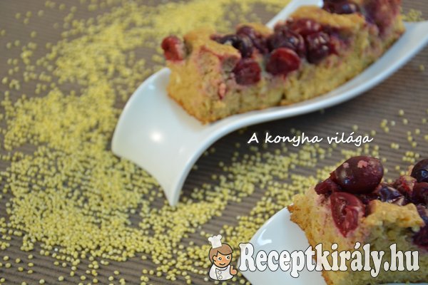 Köleses meggyes kocka