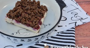 Meggyes-ricottás reszelt süti-ch csökkentetten