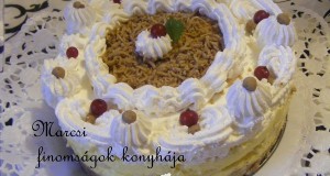 Sütés nélküli gesztenye torta