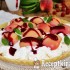 Peach Melba marcipános jégkrémtorta