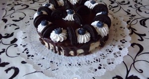 Sütés nélküli Oreo torta