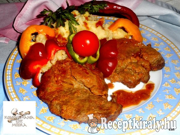 Mézes-mustáros tarja burgonyapürével