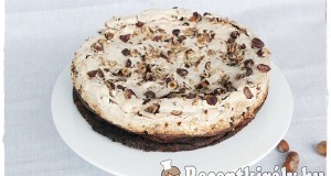 Mogyorós habcsókos csokitorta
