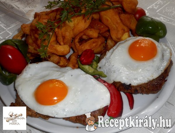 Mustáros tarja tükörtojással, burgonyaforgács körettel