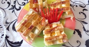 Sajtos-sonkás reggeli vagy vacsora szelet