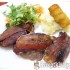 Baconbe göngyölt fűszeres pulykamáj