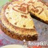 Csokoládé torta liszt nélkül almás krémmel- paleo