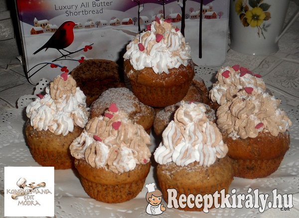 Diós csokis muffin