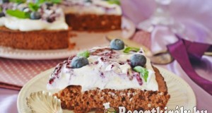 Francia gesztenyetorta áfonyás krémmel – paleo