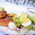 Garnélás lazac burger párolt zöldspárgával – paleo