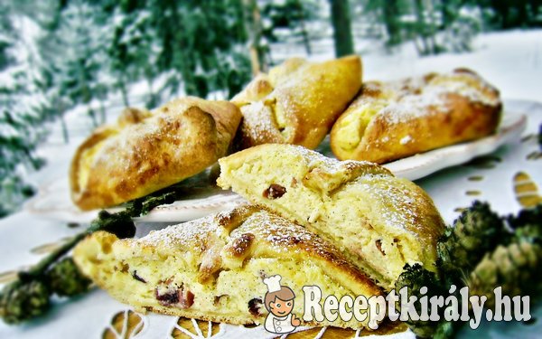 Mascarponés túrókrémes táska vörösáfonyával
