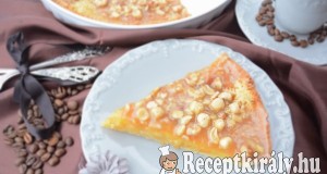 Narancsos marcipános pite karamellizált mogyoró réteggel