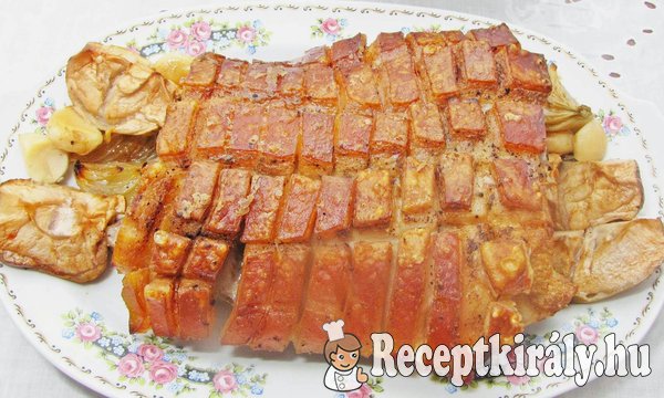 Ropogós, pikáns, bőrös malacsült