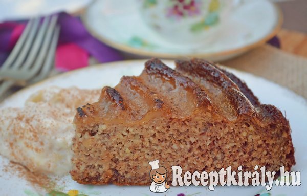 Almapürés mandulás sütemény - paleo