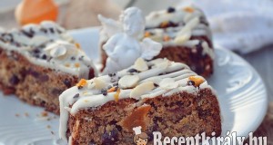 Diós stollen koszorú narancsmázzal, tojás nélkül – paleo