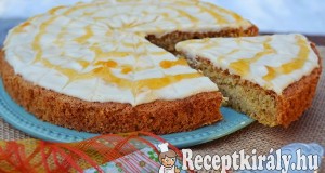 Egyszerű mandula torta narancslekváros kókuszkrémmel – paleo