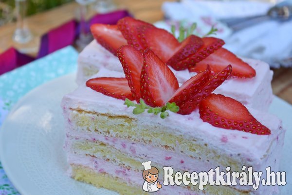 Eperkrémes szelet - paleo