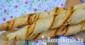 Fokhagymás paprikás csavart rúd – paleo