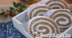 Gesztenyés kókusztekercs sütés nélkül – paleo