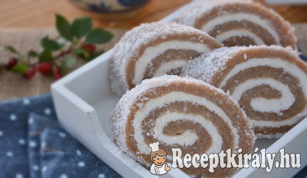 Gesztenyés kókusztekercs sütés nélkül - paleo