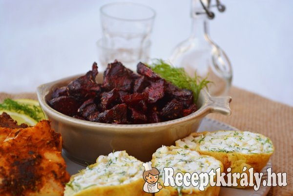 Grillezett csípős tőkehalfilé kapros túrós palacsintával - paleo