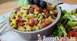 Kapros túrós szalonnás nokedli – paleo
