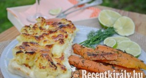 Krémes karfiollal rakott csirkemell – paleo