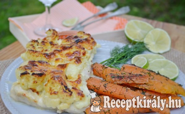 Krémes karfiollal rakott csirkemell - paleo