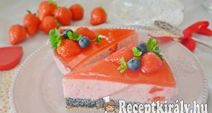 Mákos epres torta – paleo