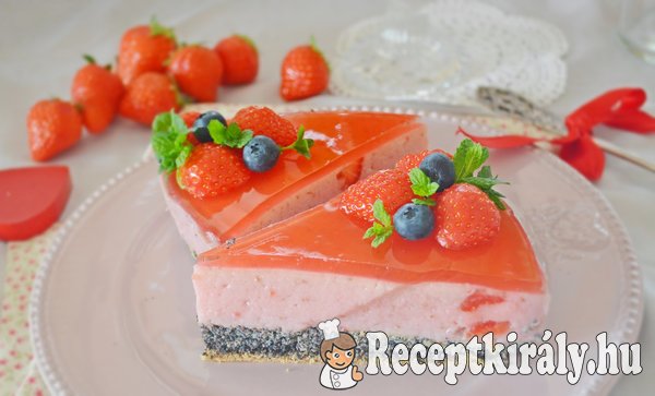 Mákos epres torta - paleo